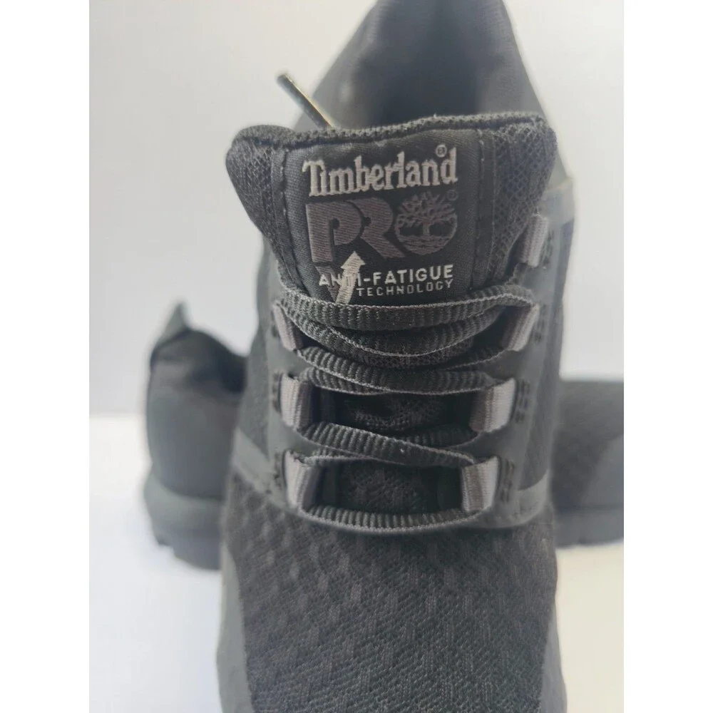 Timberland PRO unisex Sz 8M Black Steel Toe Work Shoes Anti-Fatigue SR Sneakers